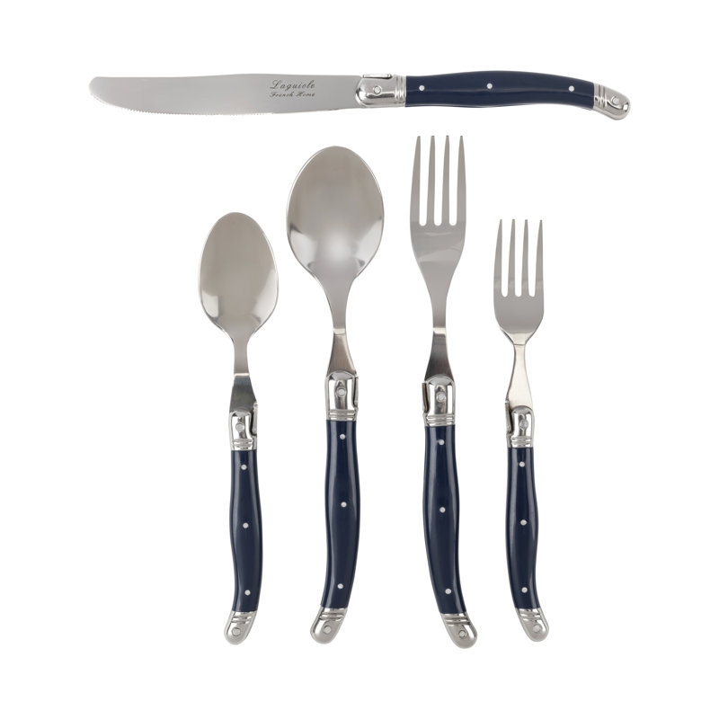 French Home Laguiole Stainless Steel Flatware Set of 20 & Reviews